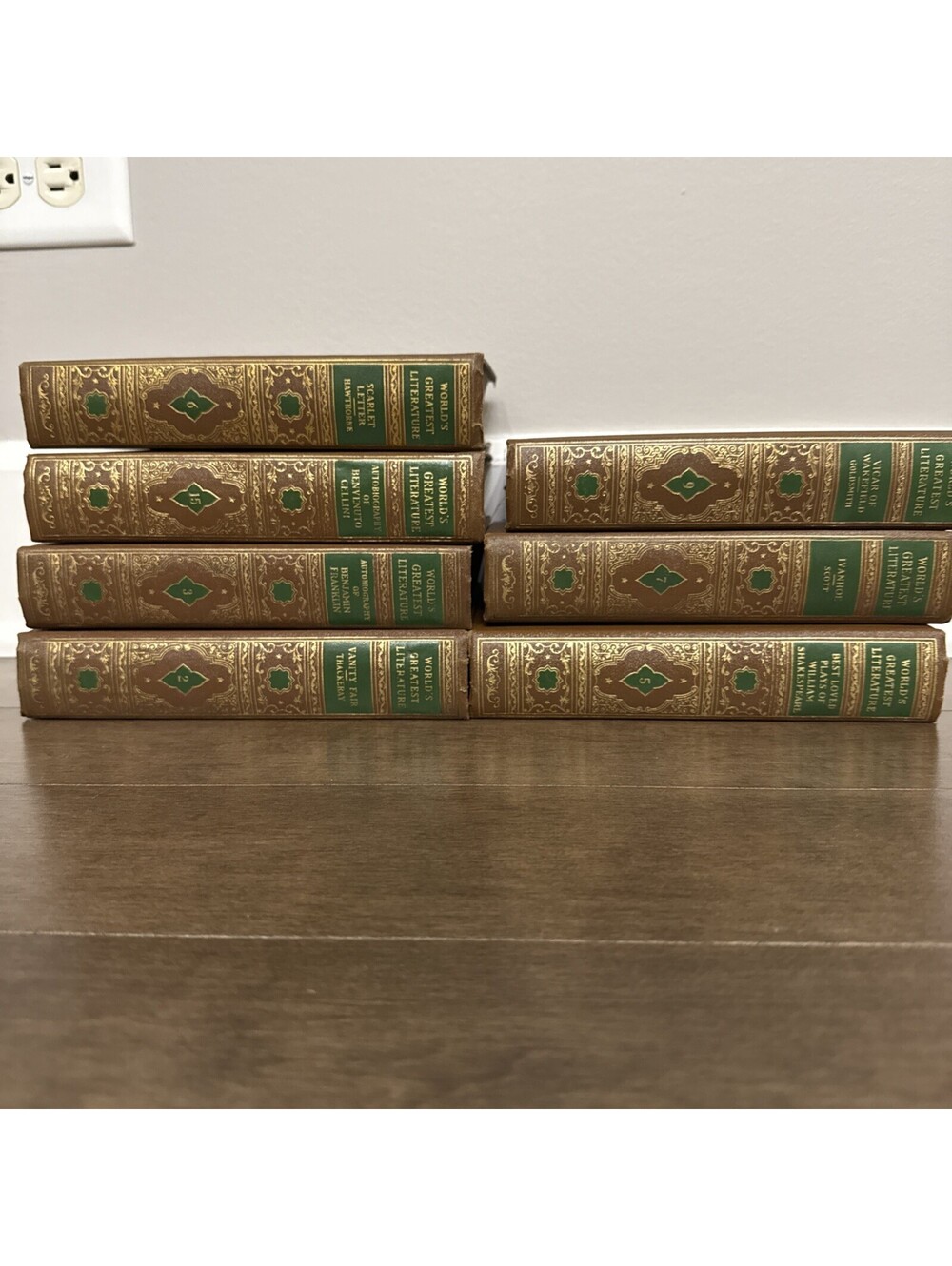 Vintage World's Greatest Literature Very Good Lot 1936 Volumes 2,3,5,6,7,9,15